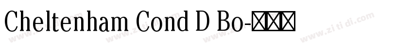 Cheltenham Cond D Bo字体转换